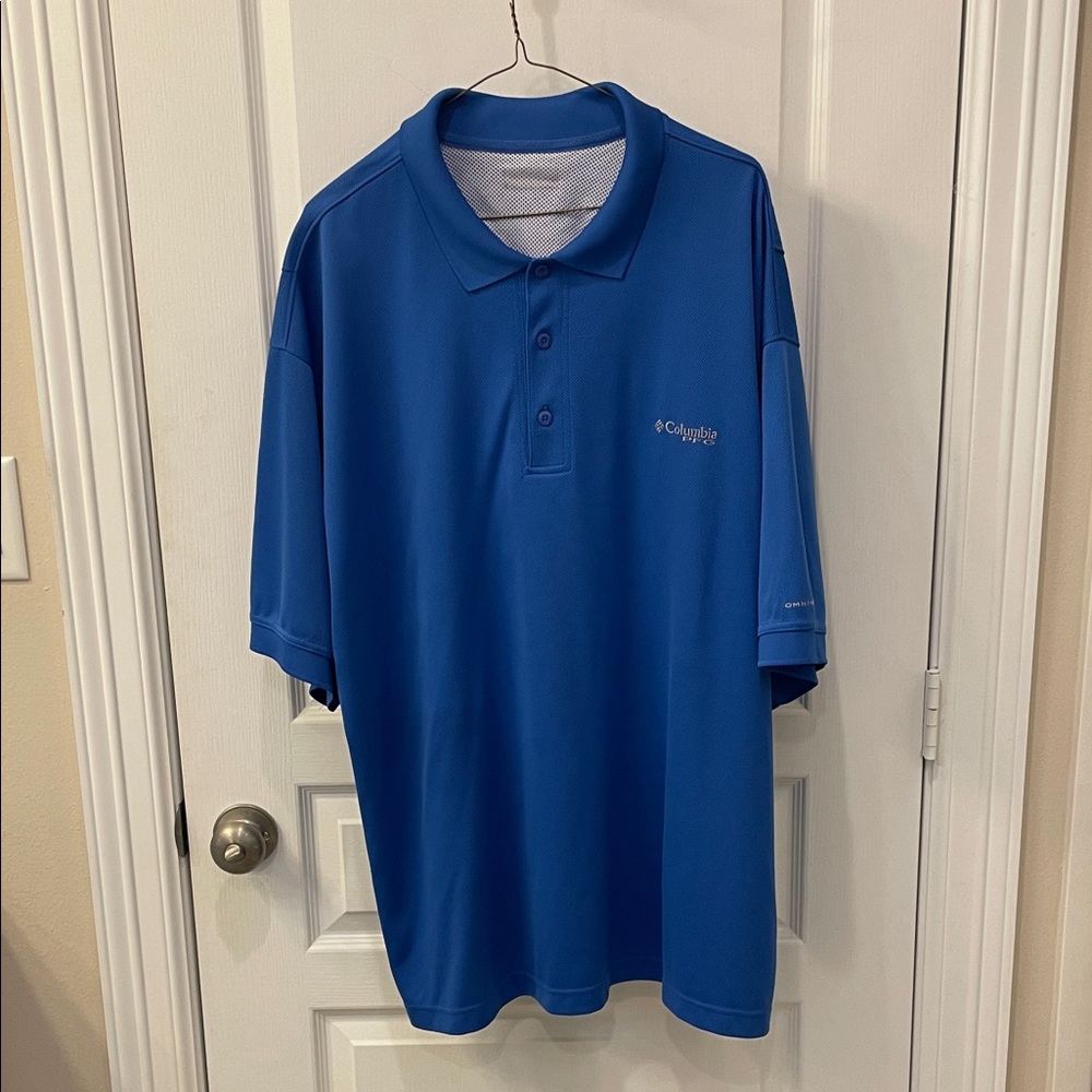 Columbia Men's Vibrant Blue Polo Shirt